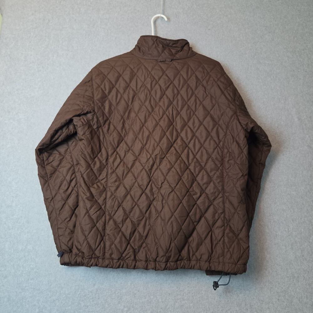 Columbia Interchange Brown LS Quilted Zip Up Puffer Jacket Women's XL Pockets - Picture 6 of 12